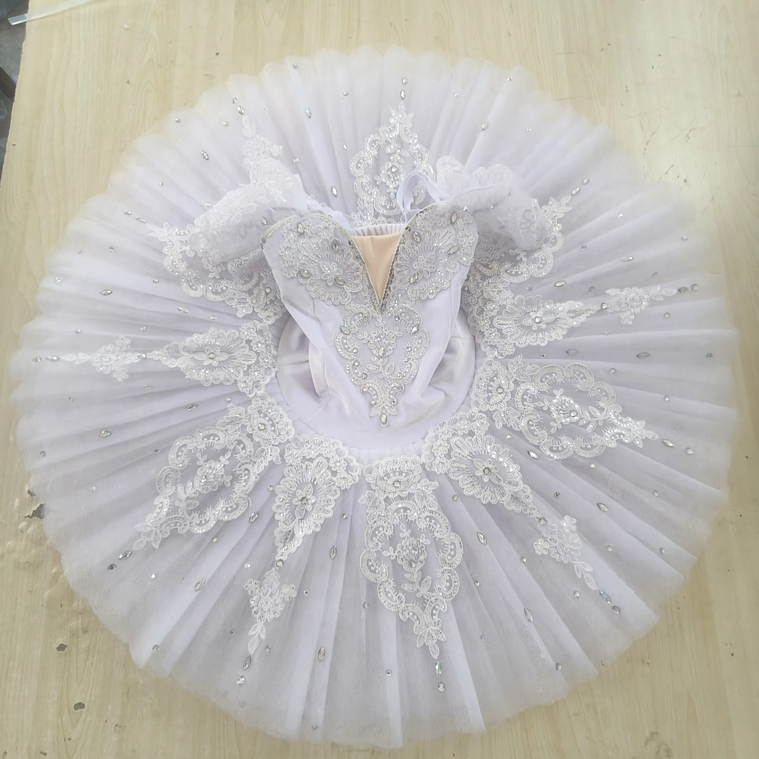 White Swan Lake Children's Tutu Ballet Skirt Fairy Performance Dress Professional Girls Ballet Tutus Adults Women Balerina Wear
