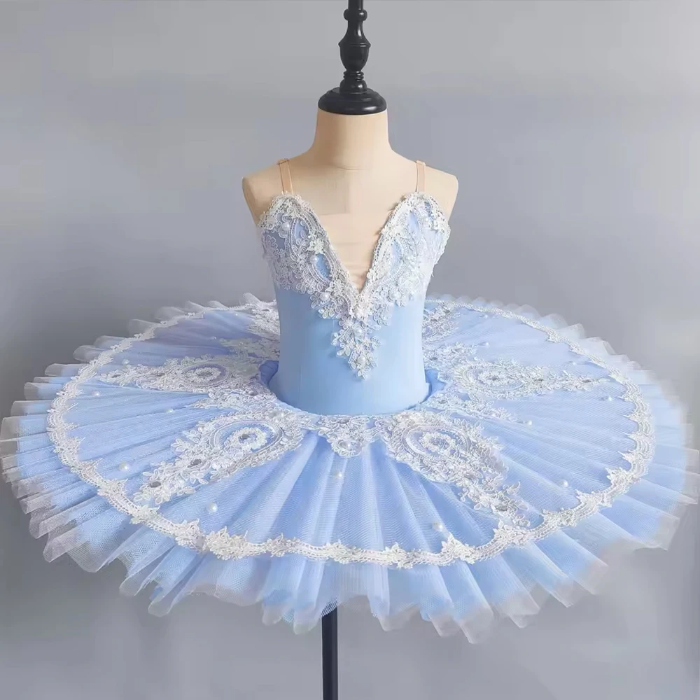 Girls' Professional Ballet Tutu Dress Little Swan Performance Costume for Kids Classic Dance Leotard & Skirt Stage Shows