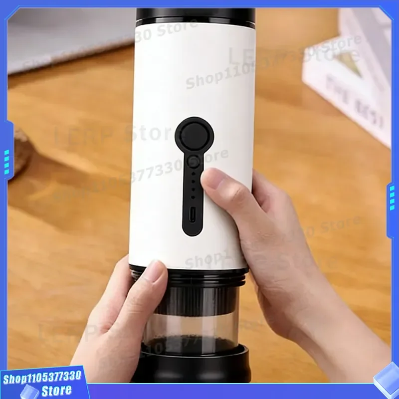 Portable Capsule Coffee Machine Electric Espresso Maker Small Household Heated Mini Coffee Brewer for Home Office Use Compact