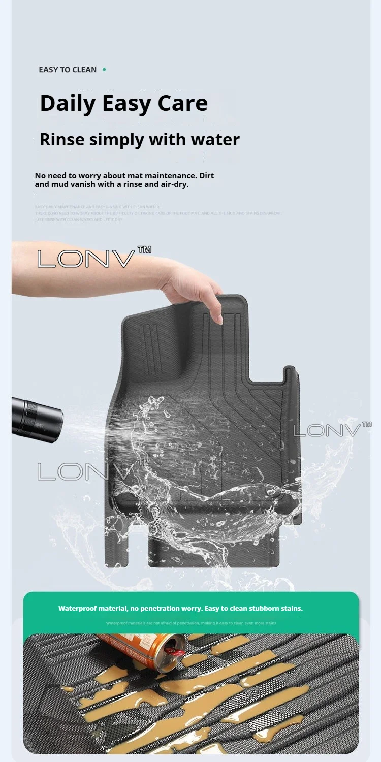 For Li L9 Livis / Ultra 2026 2027 Car TPE Floor Mats Cargo Liner Backrest Trunk Pad Foot Mat All Weather waterproof Accessories