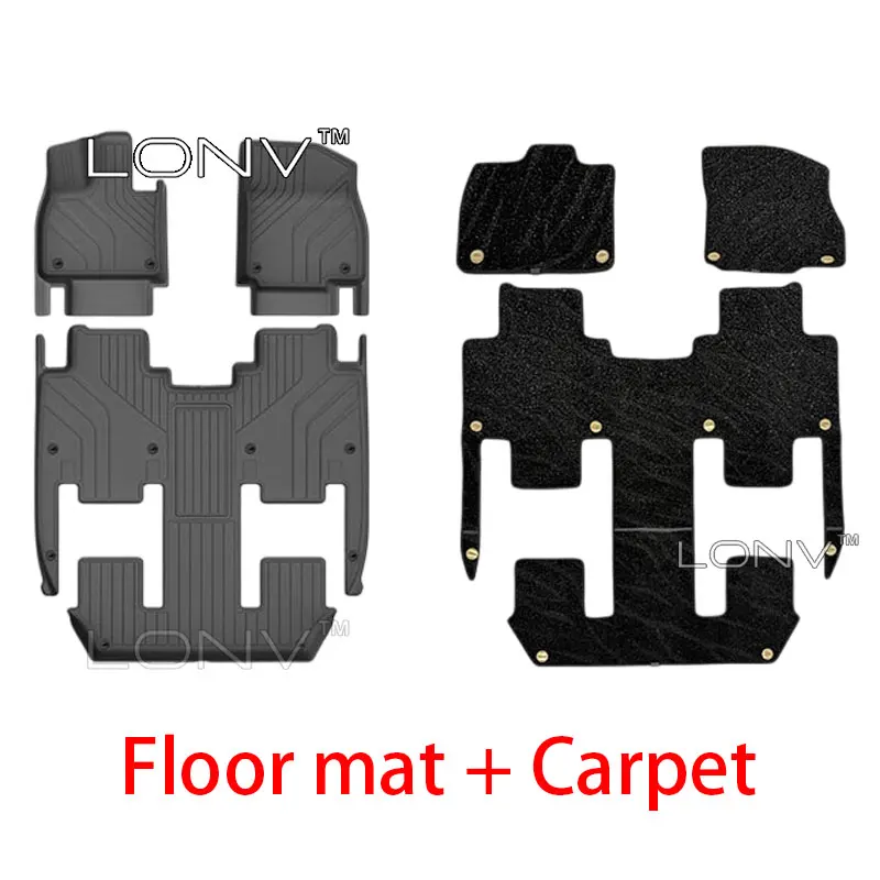 For Li L9 Livis / Ultra 2026 2027 Car TPE Floor Mats Cargo Liner Backrest Trunk Pad Foot Mat All Weather waterproof Accessories