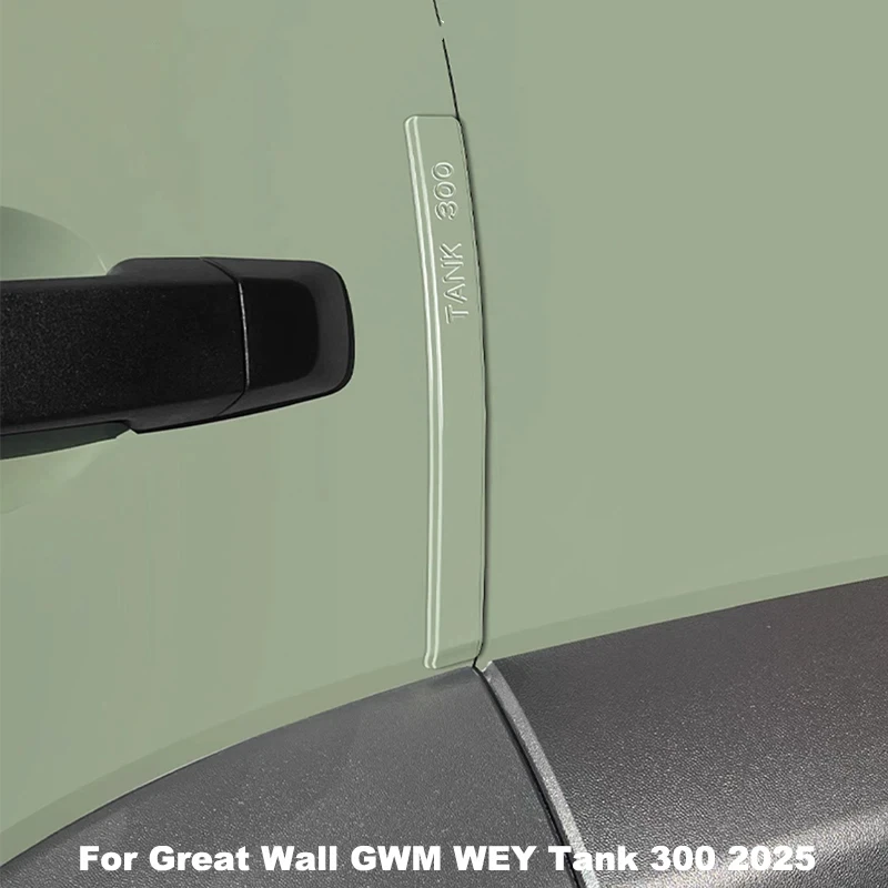For Great Wall GWM WEY Tank 300 Car Door Anti-collision Strip ABS Paint Body Anti Scratch Sticker Modification Accessory