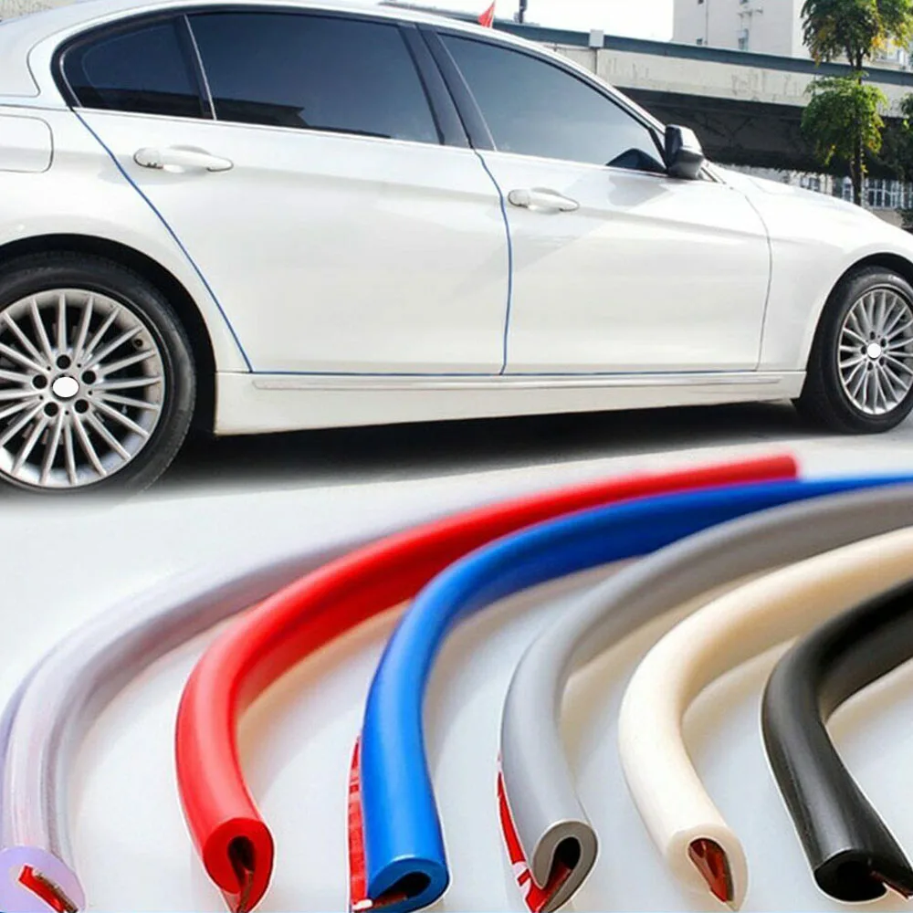 5M/8M/10M U Type Car Door Edge Sealing Guard Trim Styling Moulding Anti Collision Protection Strip Scratch Protector Sticker