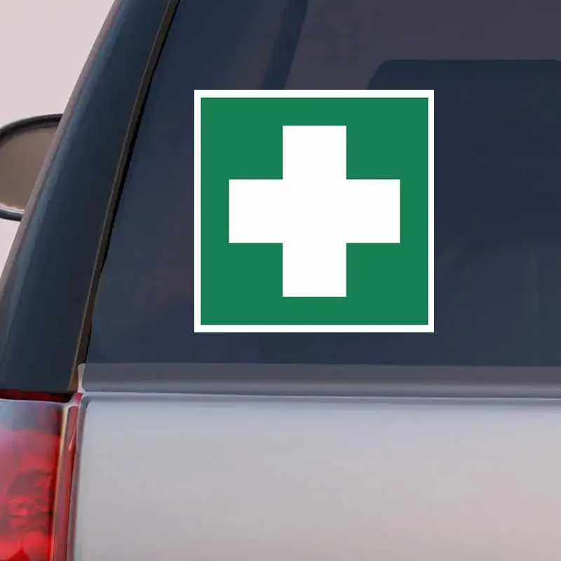 First Aid Kit Car Sticker Self-adhesive Decal For Automotive Rear Window And Bumper Waterproof Sticker Y216