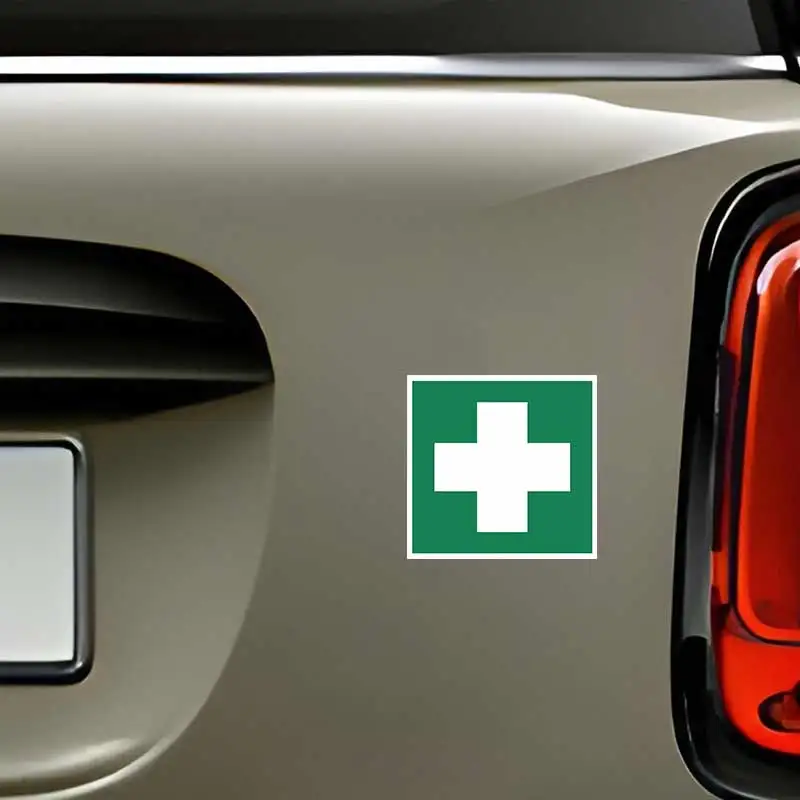First Aid Kit Car Sticker Self-adhesive Decal For Automotive Rear Window And Bumper Waterproof Sticker Y216