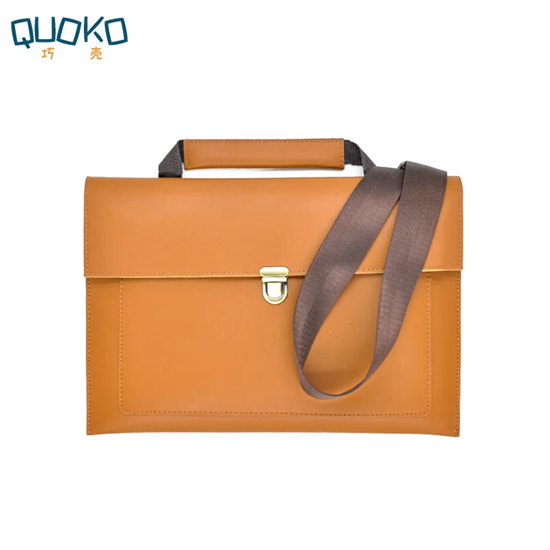 PU Leather women Laptop Bag Notebook Carrying Case Briefcase for Macbook Air 13.3 14  15 16 inch men Handbags shoulder Mouse Bag