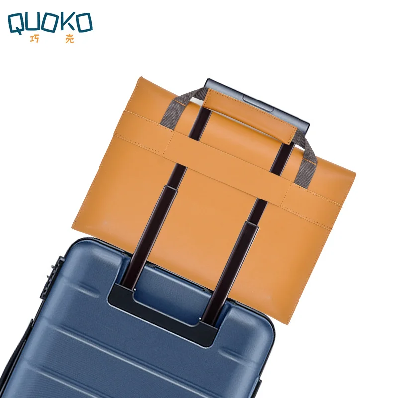 PU Leather women Laptop Bag Notebook Carrying Case Briefcase for Macbook Air 13.3 14  15 16 inch men Handbags shoulder Mouse Bag