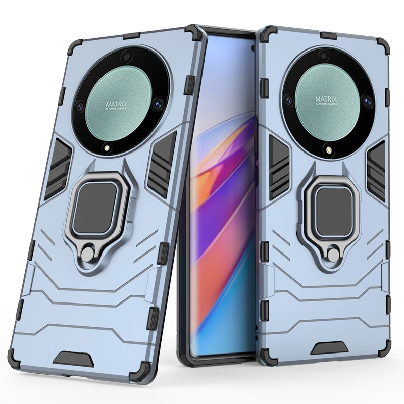 For Honor Magic 5 Lite 5G Cover Armor Capas Shockproof Back Ring Magnetic Holder Case Huawei Honor Magic5 Magic 5 6 Lite Fundas