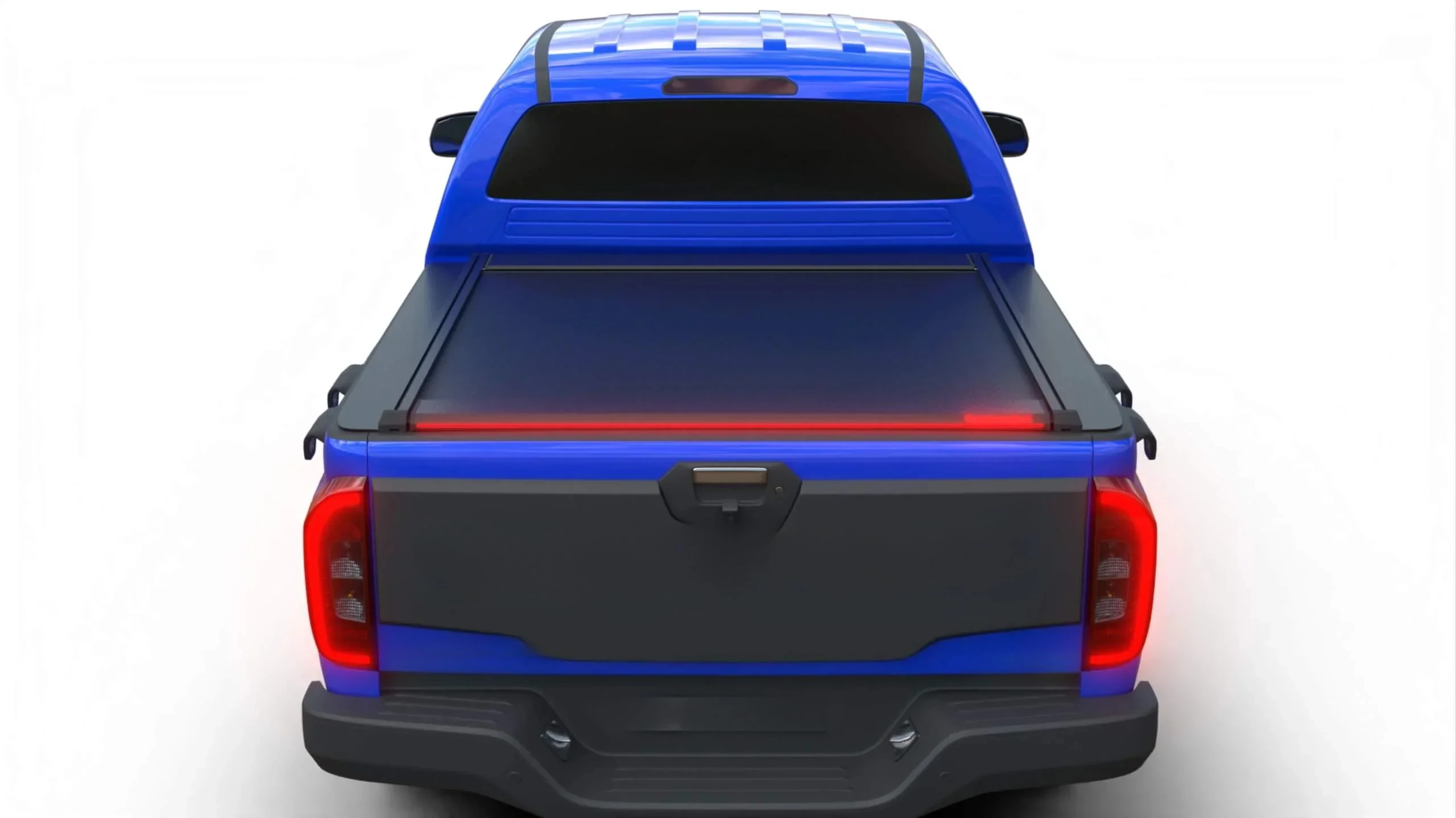 Electric Manual Retractable Folding Tonneau Cover Rear Trunk Lid Tray Bed Cover with Roll Function Waterproof for Foton