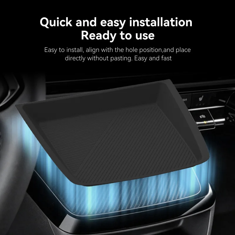 Wireless Charger Silicone Anti-Slip Mat for 2027 Chevy Bolt EV, Car Interior Modification Accessories