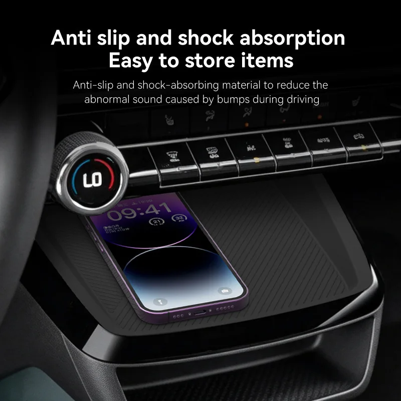 Wireless Charger Silicone Anti-Slip Mat for 2027 Chevy Bolt EV, Car Interior Modification Accessories