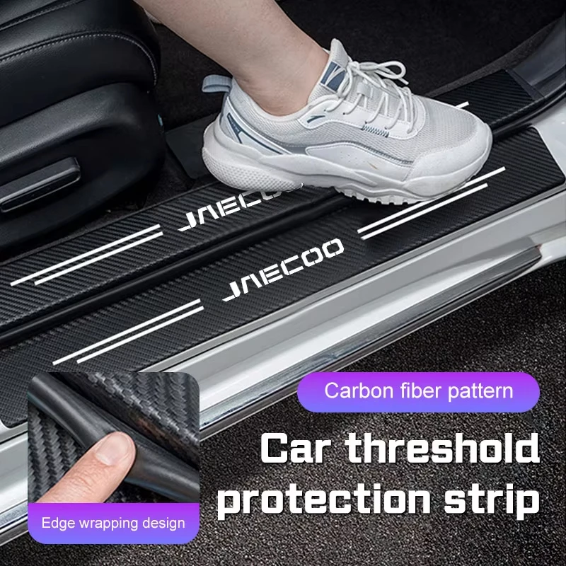 Car Door Sill Entry Guard Anti‑Scratch Threshold Scuff Plate Protector Sticker For Jaecoo J7 Jaecoo J5 Jaecoo J8