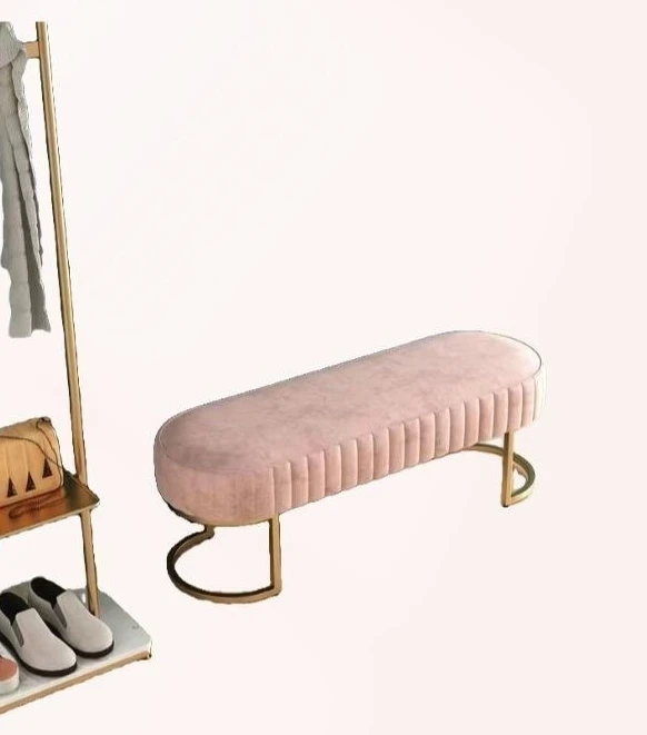 Home shoe changing stool, home door shoe testing stool, cloakroom, living room