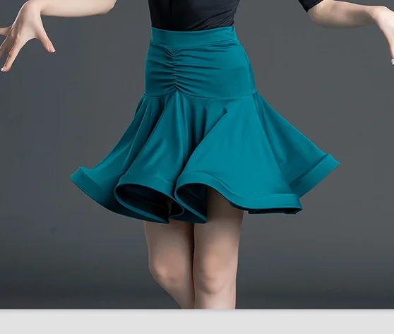 Latin Dance Practice Dress Exam Dress Children's Latin Skirt Competition Performance Dress Short Sleeve Female Fish Bone Skirt