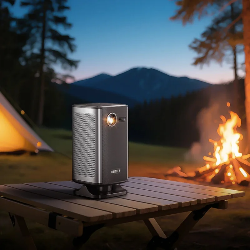 Camping Smart Android Battery Outdoor Projector 4K Support TOF Auto Focus DLP 3D Mini Portable WIFI6 Cinema Beamer