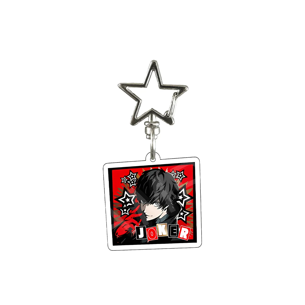 Persona 5 Joker Ren Amamiya 6cm Acrylic Stand Keychain Star Buckle Square Kawaii Itabag Accessories P5 P5R Game Fans Gift