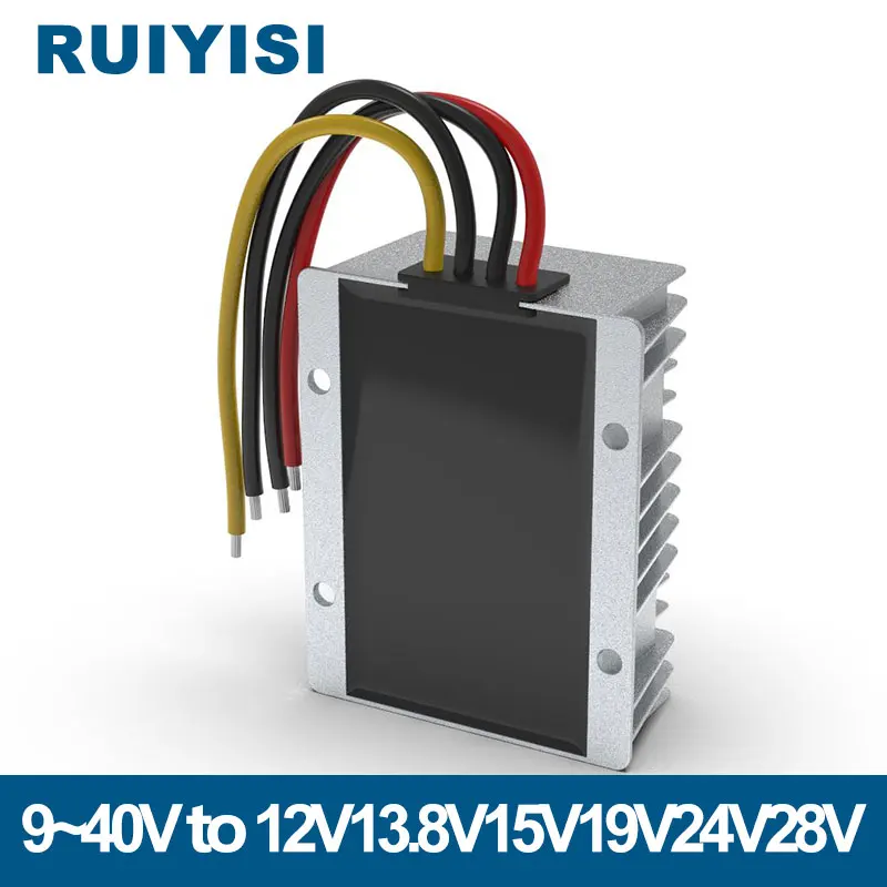 9V-40V to 12V13.8V15V19V24V28V Automatic Buck Boost Power Converter 12V to 28V Boost Module 24V to 24V Voltage Regulator