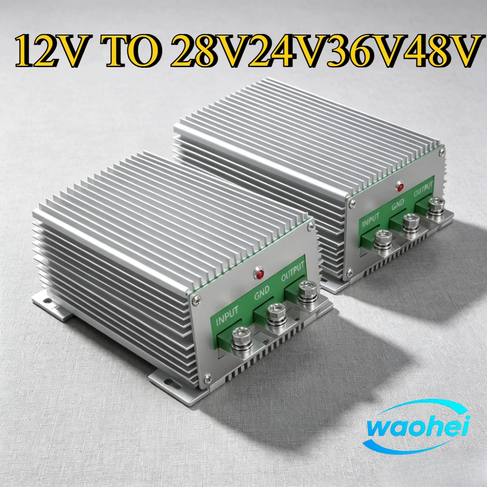 12V to 24V28V 20A/25A/30A/40A Booster Wide Voltage Input 9-35V to 36V DC Power Converter Inverter Transformer 24V20A 36V20A CE