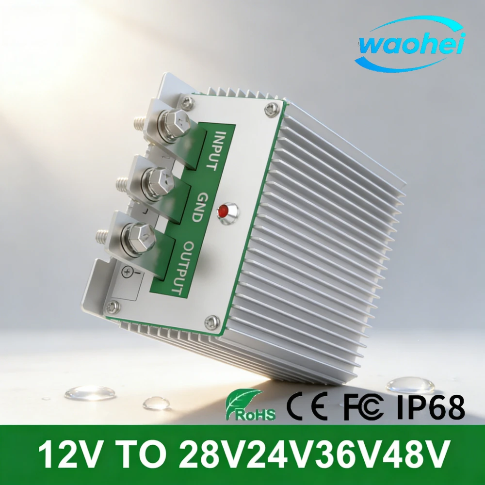 12V to 24V28V 20A/25A/30A/40A Booster Wide Voltage Input 9-35V to 36V DC Power Converter Inverter Transformer 24V20A 36V20A CE