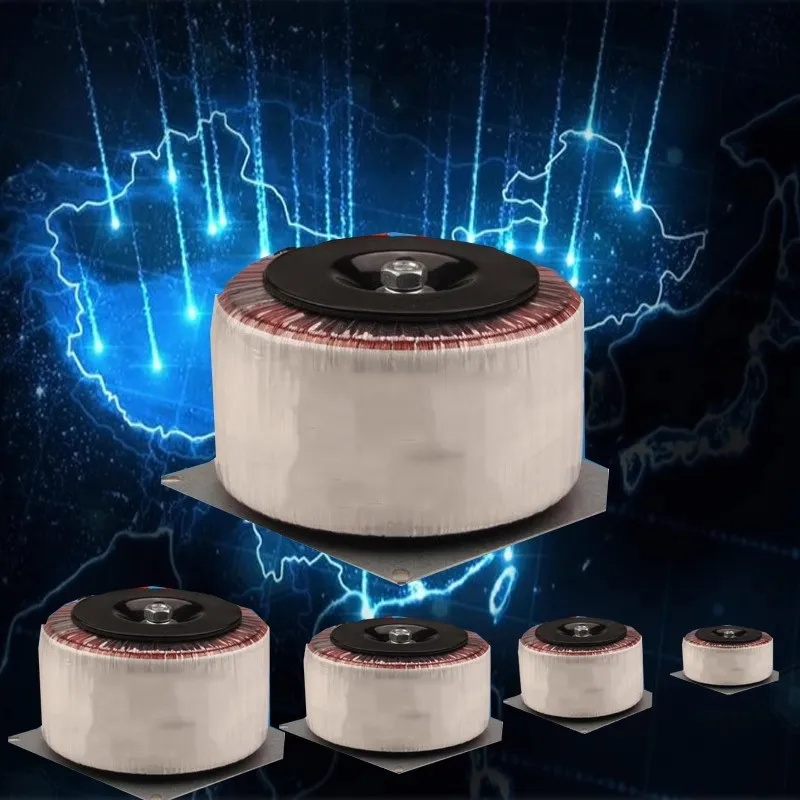 100W Double 12V 15V 18V 20V 22V 24V 28V Fire Bull Ring Transformer 220V Input Power Amplifier Ring