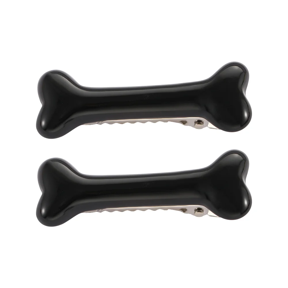 Punk 2pcs/pack Women Dog Bone Design Fashion Lovely Headwear Hair Clips Barrettes Hairpin