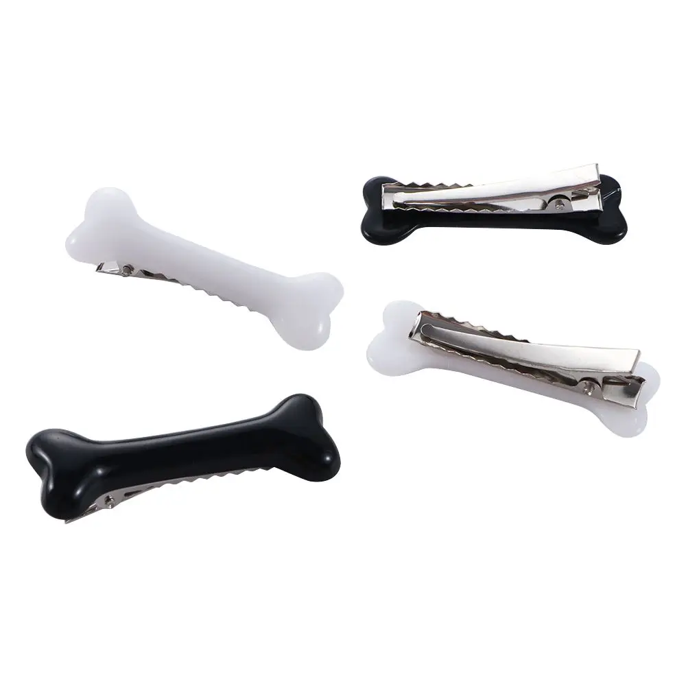 Punk 2pcs/pack Women Dog Bone Design Fashion Lovely Headwear Hair Clips Barrettes Hairpin