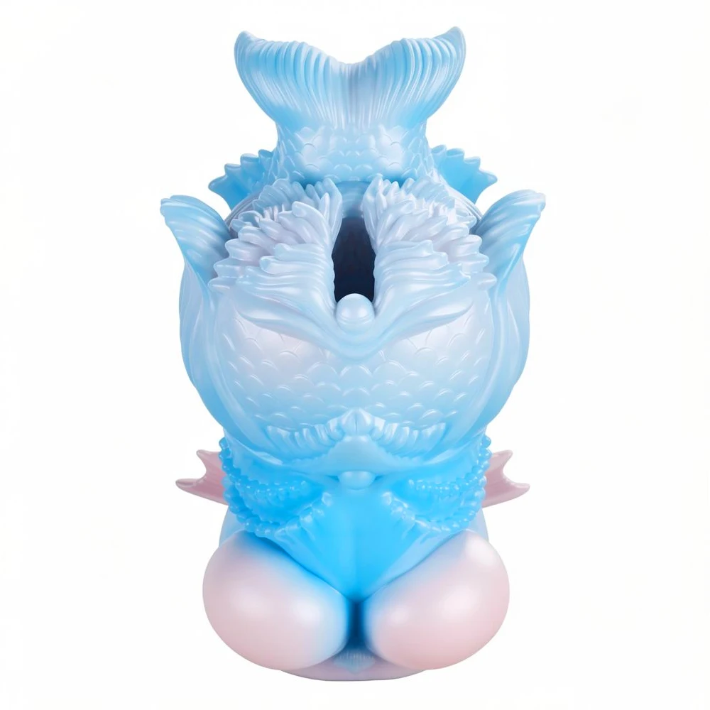 Fantasy Marine Siren Sex Toy for Men Ocean Scales Tail Silicone Gills Textured Entrance Stroker Masturbation Cup Adult Products