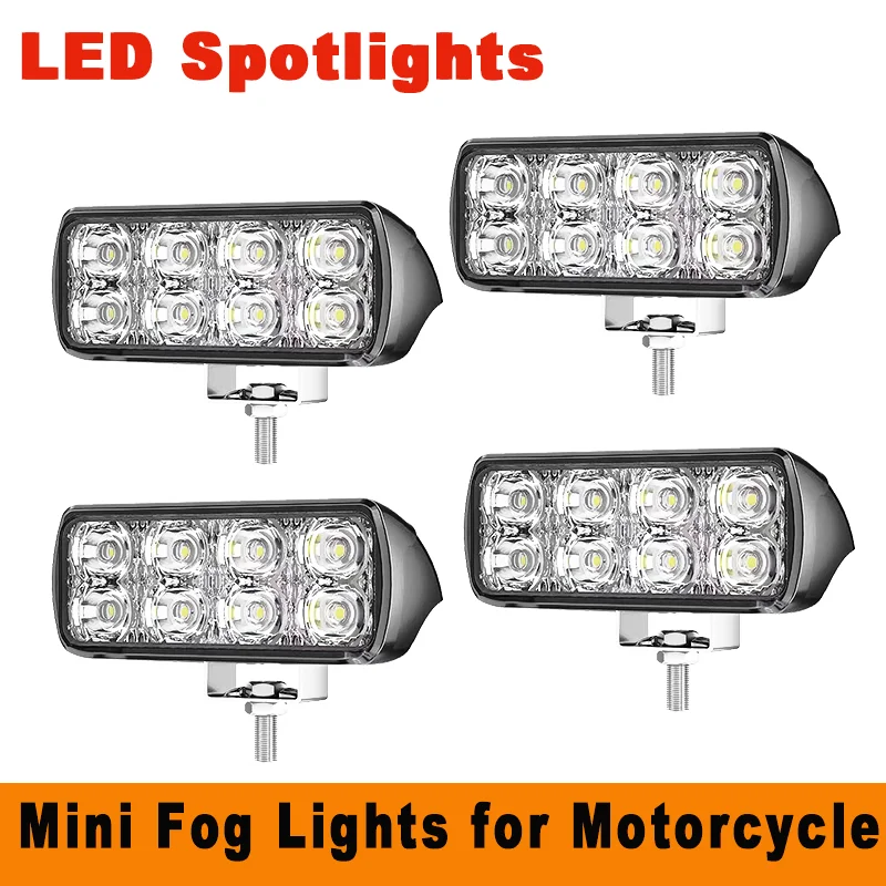 8LEDs Off Road LED Bar 12V 24V 6500K Work Light For Car 4x4 Truck ATV SUV Boat Barra LED Light  Accessories mini Light Bar