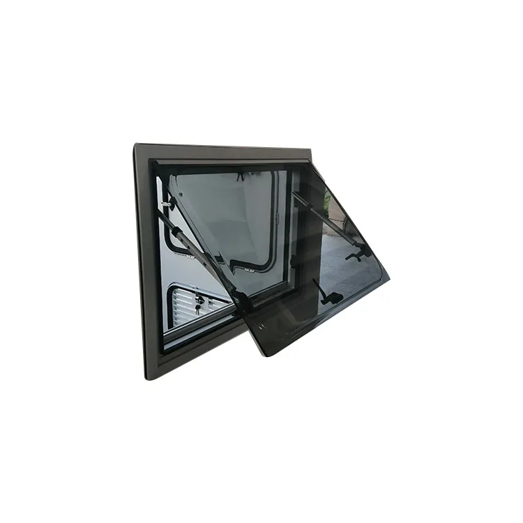 Factory Outlet  Aluminium Frame Double Layers Acrylic Rv caravan  Side Window with Fly Net and Blind