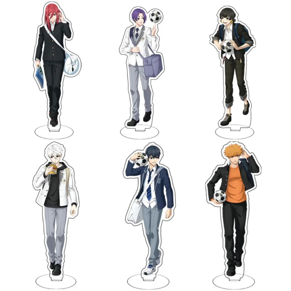 Cartoon BLUE LOCK Anime Figures Cosplay Acrylic Double-Sided Stands Model New Creative Desk Decor Standing Sign Props Fans Gift
