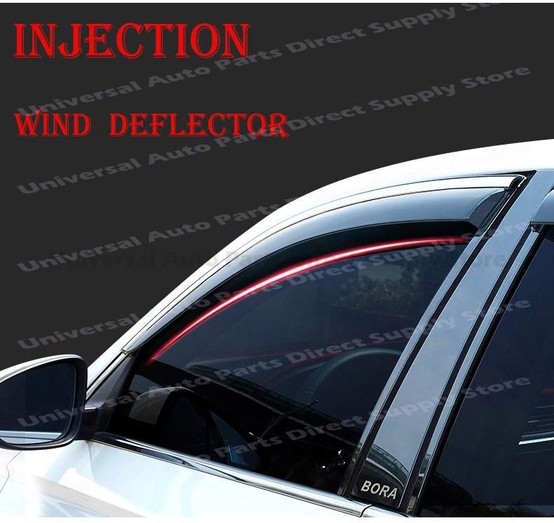 Window Visor Rain Deflector For Renault XM3 Arkana 2019-2022 Smoke Acrylic Side Door Sun Guard No Drilling Awnings Shelters 4PCS