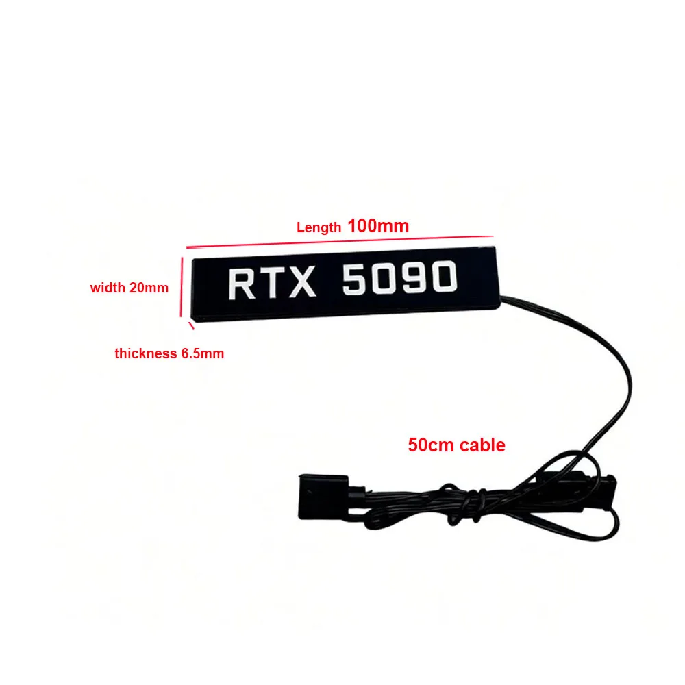 Video Card Lighting Panel For RTX 5090 5080 4090,MOD GTX ROG 3060ti 4080 GPU Side ARGB Plate,Gamer Cabinet Faith Lamp AURA SYNC