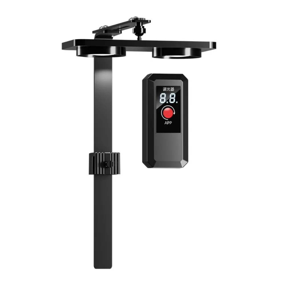 Clip On LED Aquarium Light 24/7 Cycle Fish Tank Light With APP Aluminum Two Head Planted Lamp 11 Colors for Freshwater Saltwater