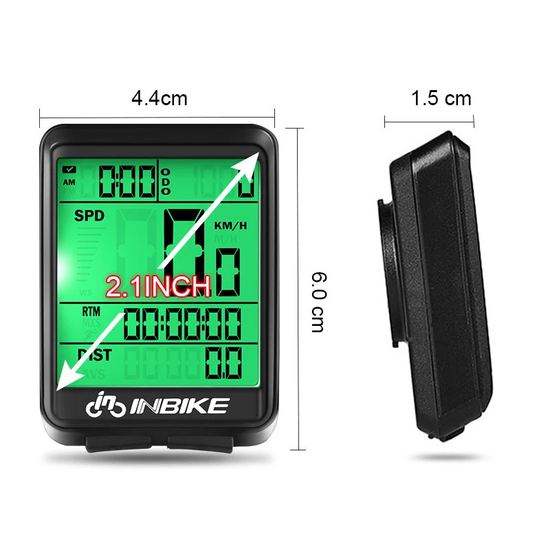 INBIKE Bicycle Computer Wireless And Wired MTB Bike Cycling Odometer Waterproof Bike Speedometer Stopwatch LED Digital Rate