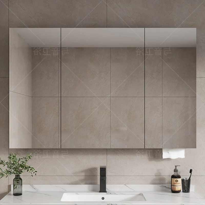 Over Accessories Bathroom Cabinet Shelves Mirror Organizer Corner Makeup Cupboard Modern Wooden Archivadores Trendy Furniture