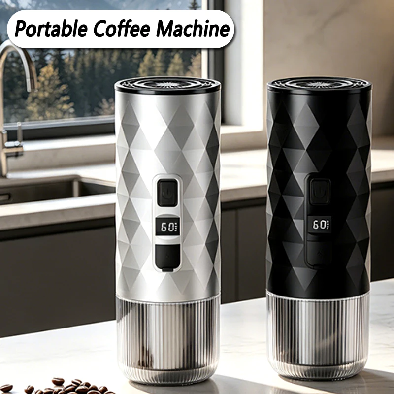 New Portable Coffee Maker Fully Automatic Italian Pump Pressure Household Wireless Electric Heating Capsule Espresso Machine
