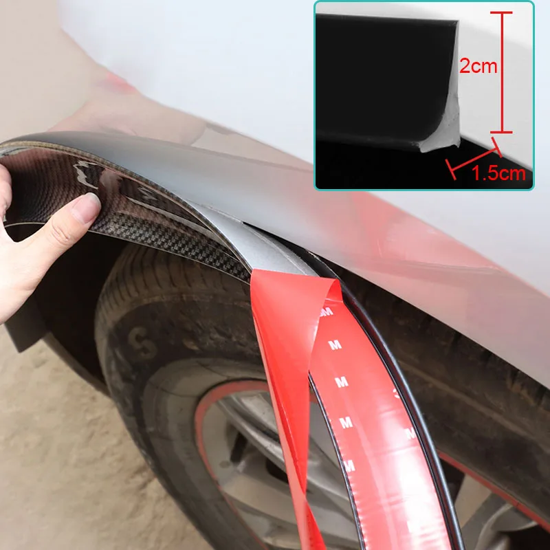 Universal Anti-collision Fender For Car Wheel Arches Wing Expander Arch Eyebrow Mudguard Lip Body Kit Protector Cover Accessory