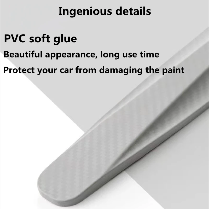 2/4PCS Car Front and Rear Bumper Anti-Collision Strip Door Body Anti-Scratch Anti-Collision Protection Sticker Car Accessories