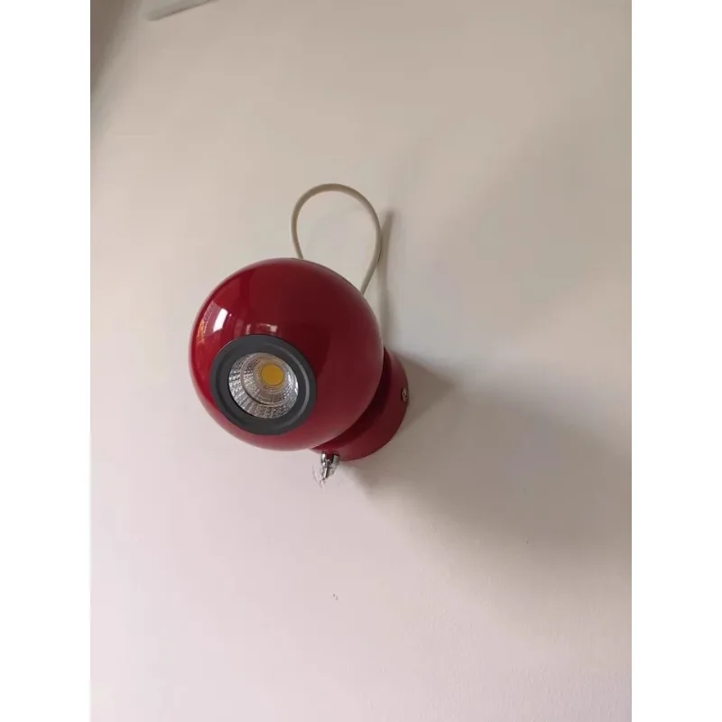 Cream Style Bedroom Living Room Corridor Wall Light LED Creative Simple Magnetic Angle Adjustable Switch Small Wall Light