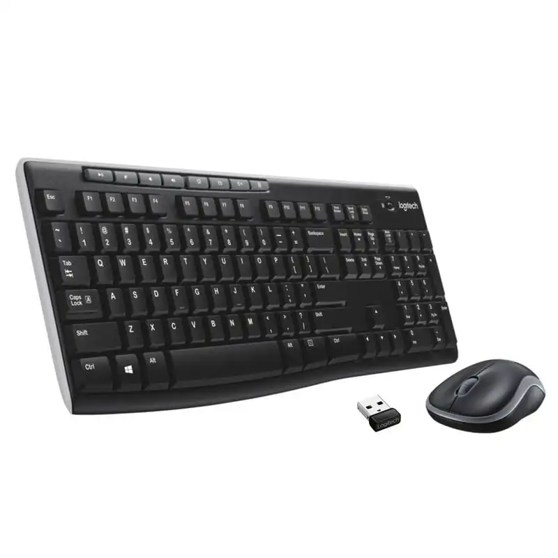Logitech Wireless Keyboard and Mouse Combo for Windows - 2.4 GHz Wireless, Compact Mouse - PC/Laptop