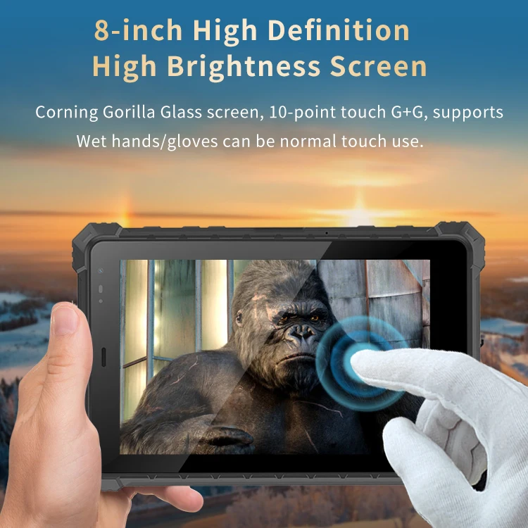 OEM/ODM 8G+128GB High Brightness Sunlight Readable Screen Win 11 PRO I5 Core Rugged Tablet PC IP68 Waterproof Wifi GPS
