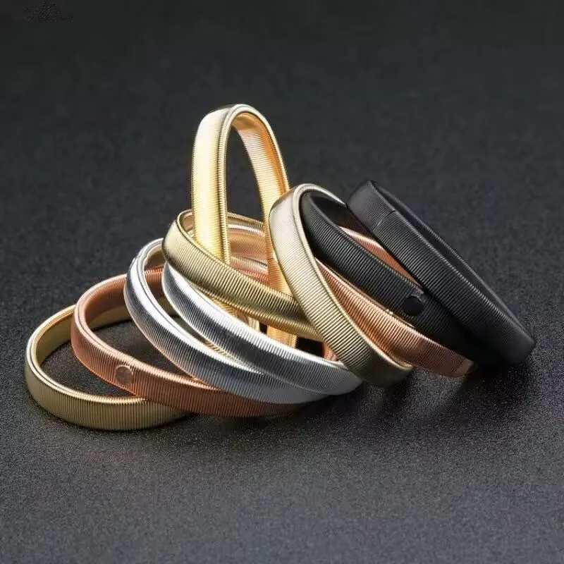 1cm Arm Warmer Shirt Sleeve Holder Metal Anti-Slip Elastic Bracelets Stretch Armband Bar Tool