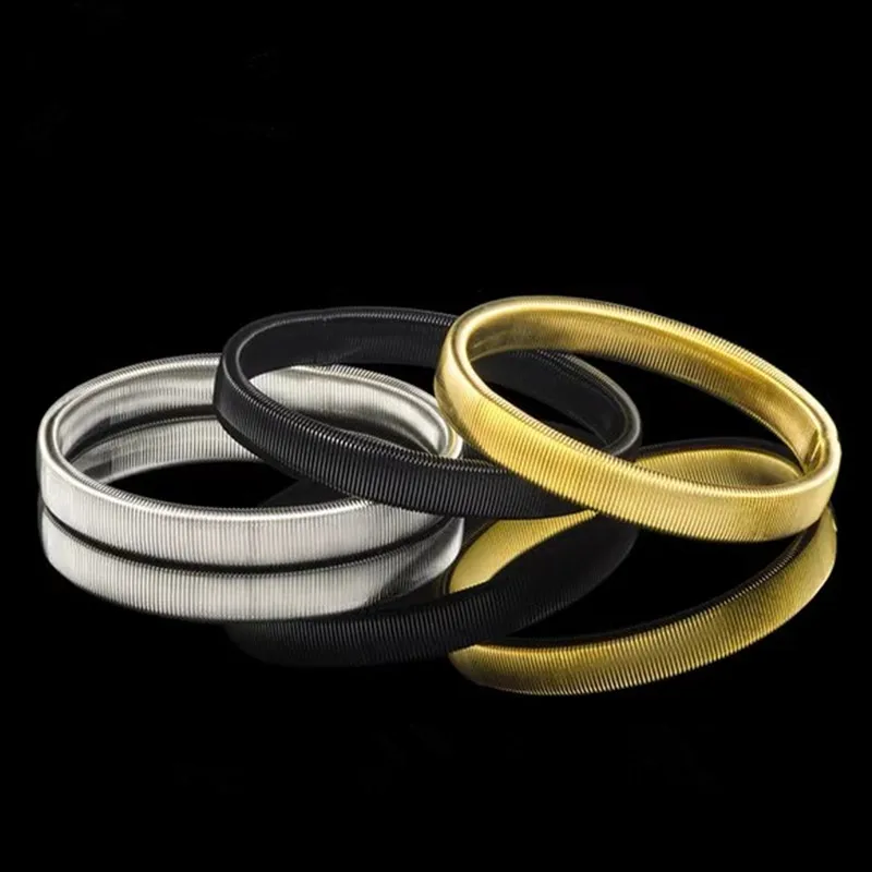1cm Arm Warmer Shirt Sleeve Holder Metal Anti-Slip Elastic Bracelets Stretch Armband Bar Tool