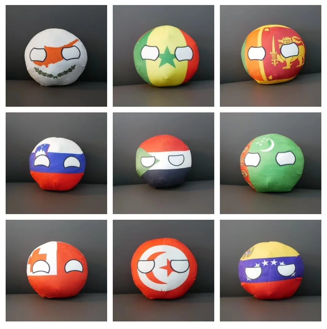 8cm/20cm Polandball Plush Doll Sweden Senegal Venezuela Sudan Jamaica Sri Lanka Turkmenistan Countryball Pendant Toy Gift