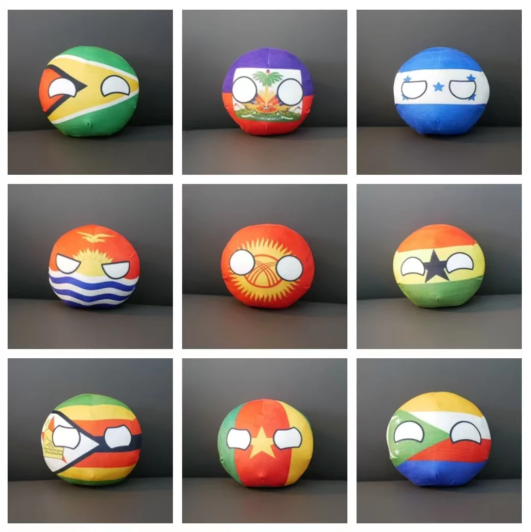 8cm/20cm Polandball Plush Doll Sweden Senegal Venezuela Sudan Jamaica Sri Lanka Turkmenistan Countryball Pendant Toy Gift