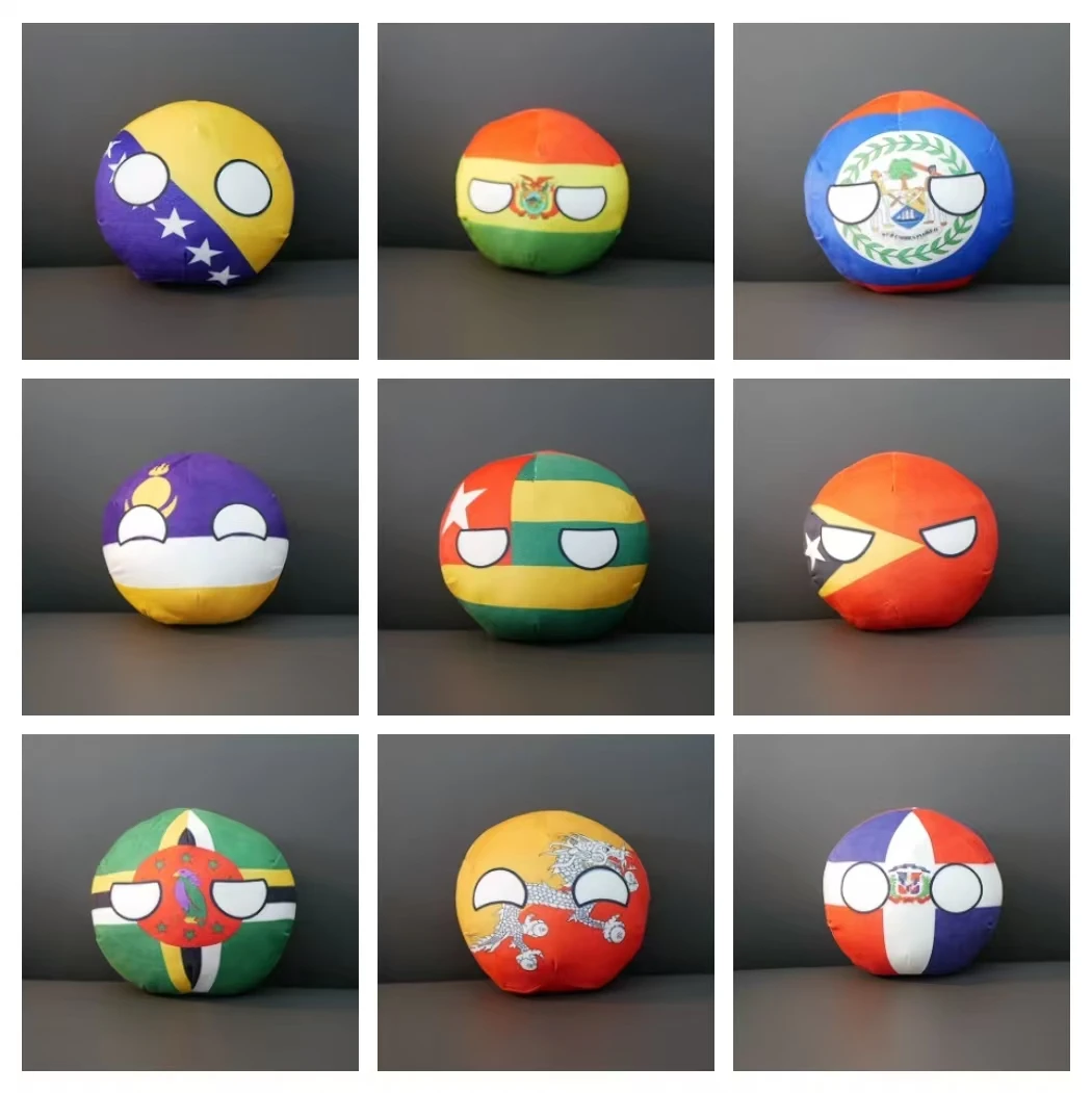 8cm/20cm Polandball Plush Doll Sweden Senegal Venezuela Sudan Jamaica Sri Lanka Turkmenistan Countryball Pendant Toy Gift