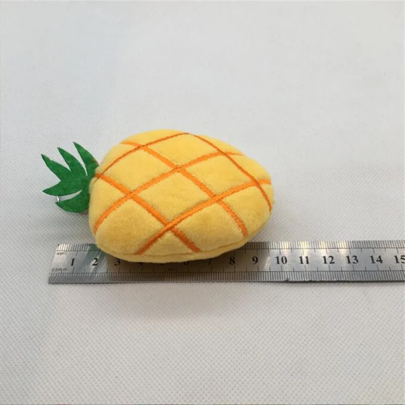 Mini Fruit Plush Toy - Cute Strawberry Pineapple Small Pendant PP Cotton Kids Playmate Ornaments Gift for Girls