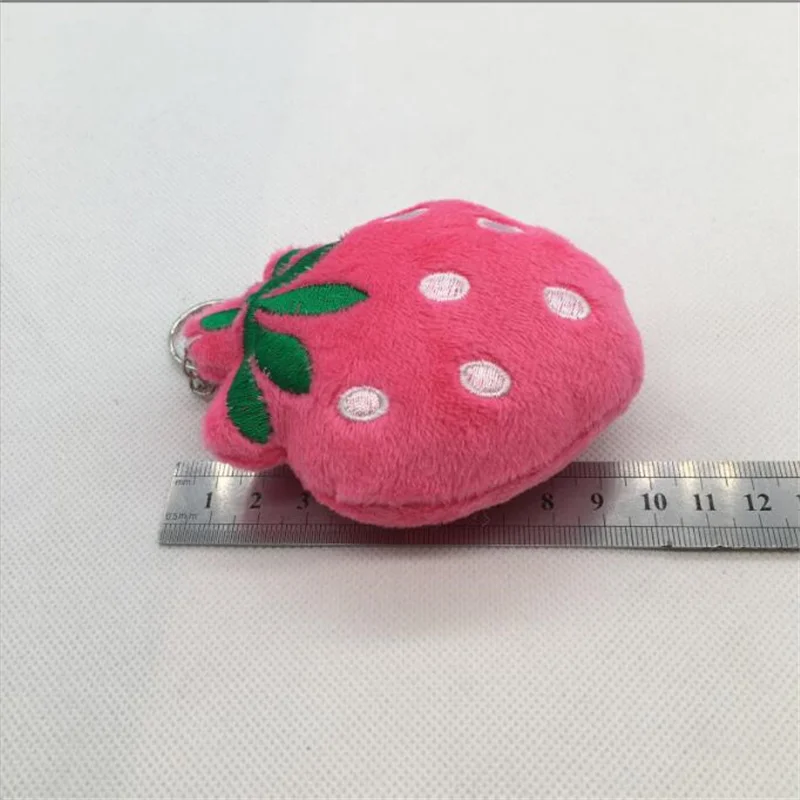 Mini Fruit Plush Toy - Cute Strawberry Pineapple Small Pendant PP Cotton Kids Playmate Ornaments Gift for Girls
