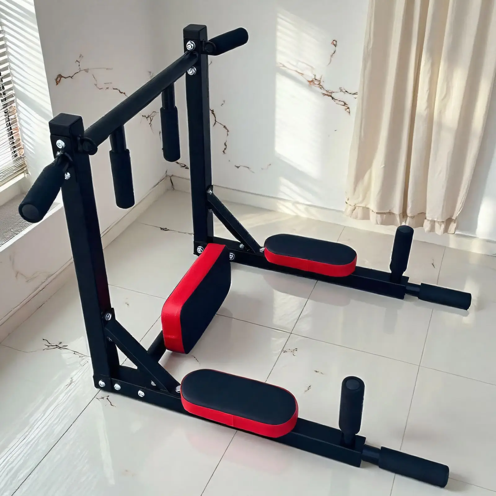 Wall Pull Up & Parallel Bar Set Household Indoor Fitness Training Equipment