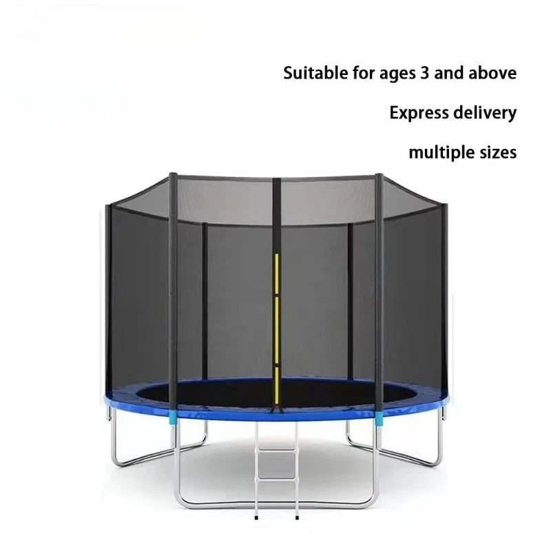 Wholesale 6-16 FT Outdoor Indoor Round Trampolines for Children and Adults Jumping Trampoline with Safety Net Fitness Equipment